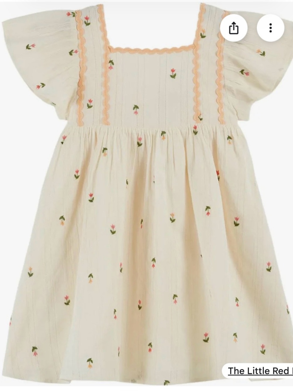 Emile et Ida All Over Embroidered Dress
Emile et Ida Cream Dress